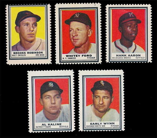 BB 61T (5) Hall of Fame Stamps