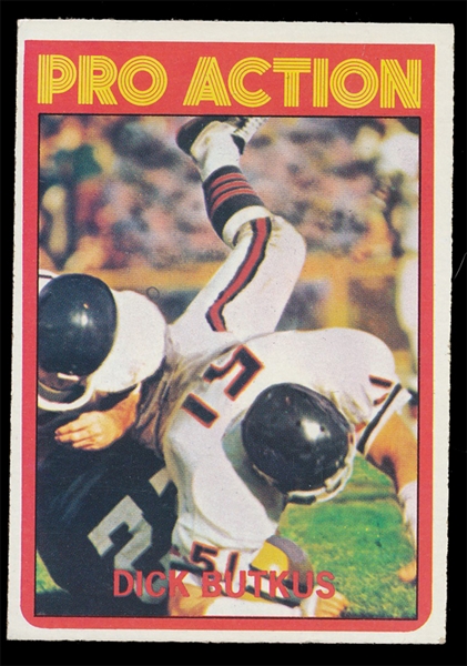 FB 72T #341 Dick Butkus In Action