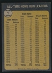BB 73T #1 All time Home Run Leaders