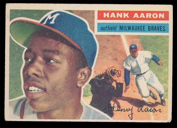 BB 56T #31 Hank Aaron White Back