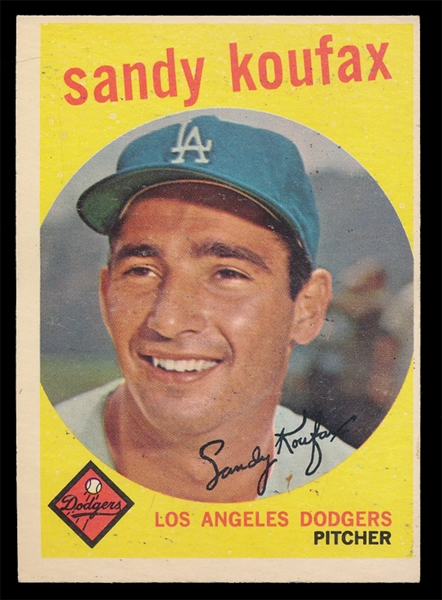 BB 59T #163 Sandy Koufax