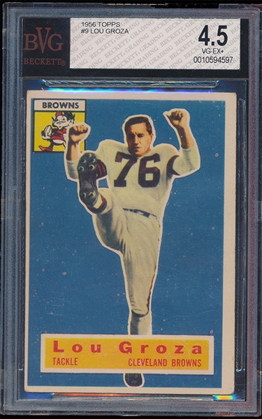 FB 56T #9 Lou Groza Vg/Ex+