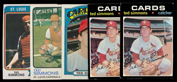 BB (5) Ted Simmons Cards