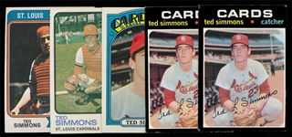 BB (5) Ted Simmons Cards