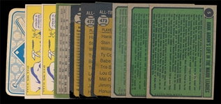 BB (10) Hank Aaron Cards