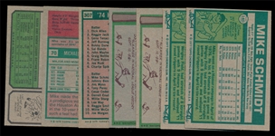 BB (7) Mike Schmidt Cards