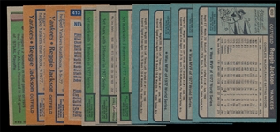 BB (11) Reggie Jackson Cards