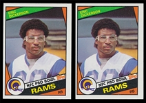FB 84T (2) #280 Eric Dickerson Rookies