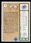 BB 89UD #1 Ken Griffey Jr. Rookie