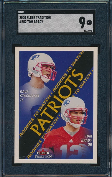 FB 2000 Fleer Tradition #352 Tom Brady Rookie