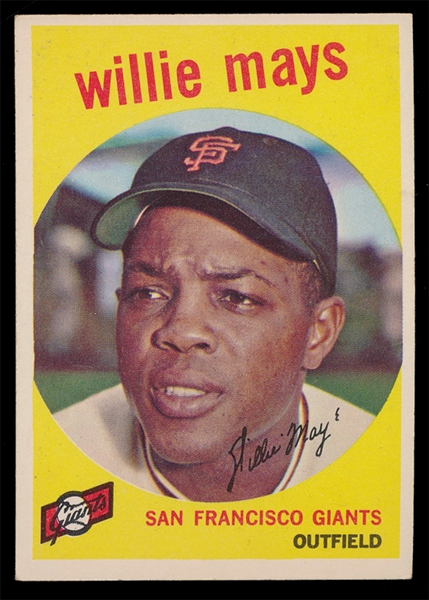 BB 59T #50 Willie Mays