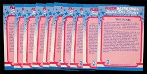 BK 88/9F (10) #3 Clyde Drexler Stickers