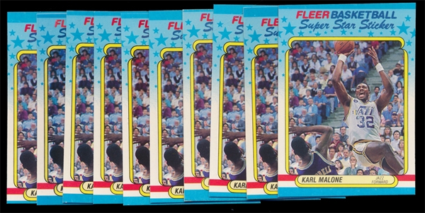 BK 88/9F (10) #8 Karl Malone Stickers