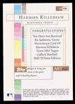 BB 03T ARHK Killebrew ArtiFact