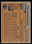 FB 81T #216 Joe Montana Rookie