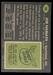 FB 69T #100 Joe Namath