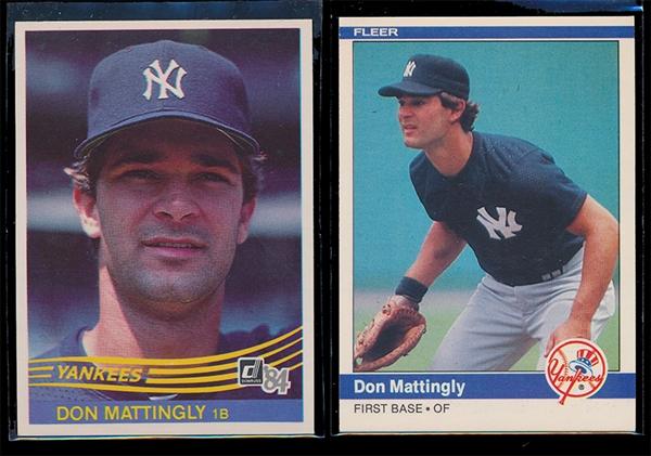 BB (2) Don Mattingly Rookies
