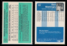 BB (2) Don Mattingly Rookies