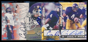 FB (4) Corey Dillon Autographed Cards