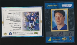 FB (2) Drew Bledsoe Auto Cards