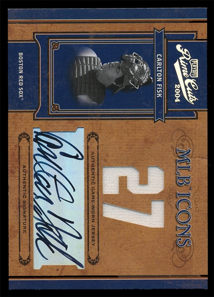 BB04P Prime Carlton Fisk Auto/Jersey
