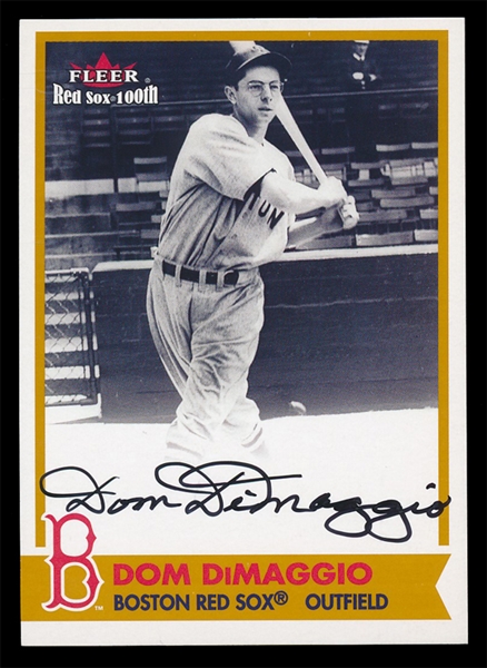 BB 01F Dom Dimaggio Auto Card