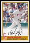 BB 01F Wade Boggs Auto Card