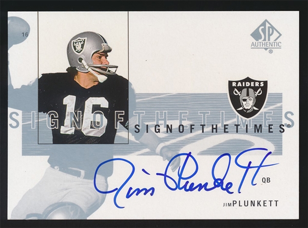 FB 01UD SP Jim Plunkett Auto