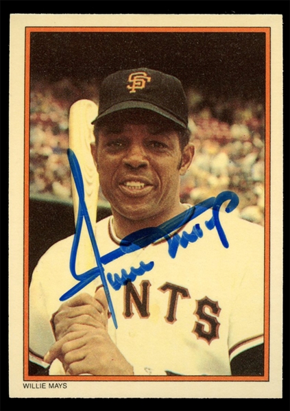 BB 1985 KM Willie Mays Autograph
