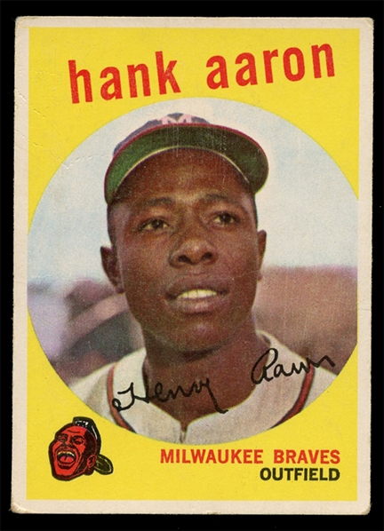 BB 59T #380 Hank Aaron