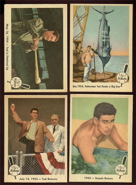 BB 59F (4) Ted Williams Cards