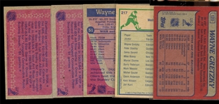 HOC (5) 80's Wayne Gretzky Cards