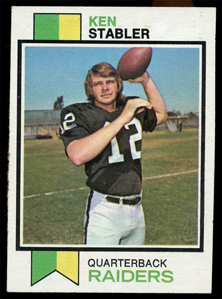 FB 73T #487 Ken Stabler Rookie