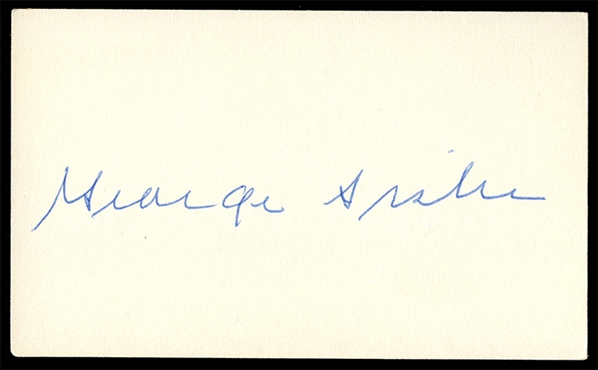 BB George Sisler autographed Index Card
