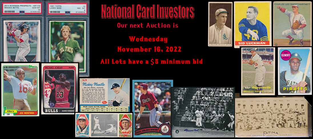 November 16th, 2022 Auction