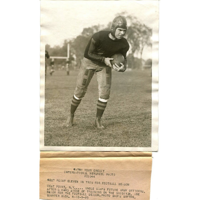 10-9-1923 Smythe, Quarter Back Army Type 1 Orginal photo a_180