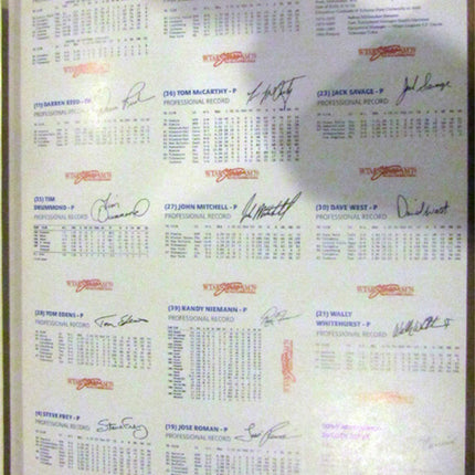 1988 Tidewater Tides ColorCraft CANDL Team Set Uncut Sheet 30 cards (Nrmt) e0065