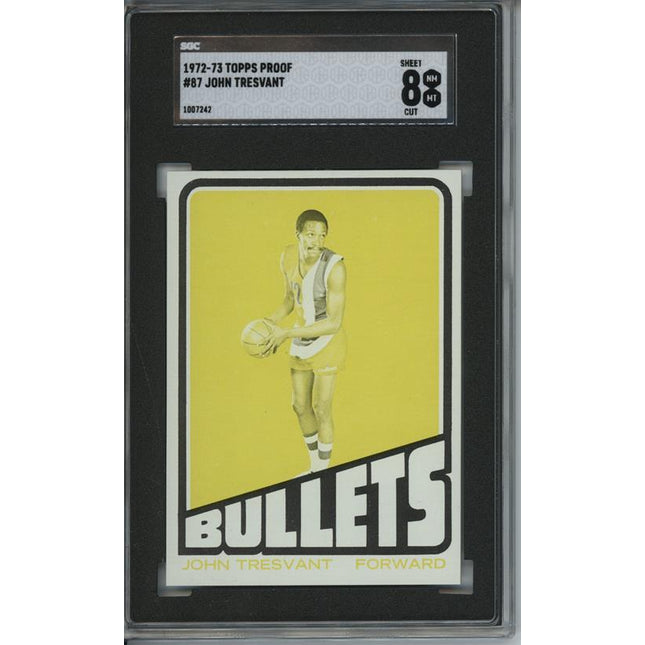 1972 Topps #87 John Tresvant 9 card progressive proof. 32a