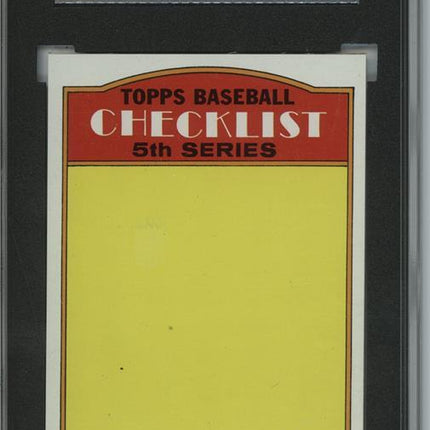 1972 Topps #478  Checklist 6 card progressive proof. 54a
