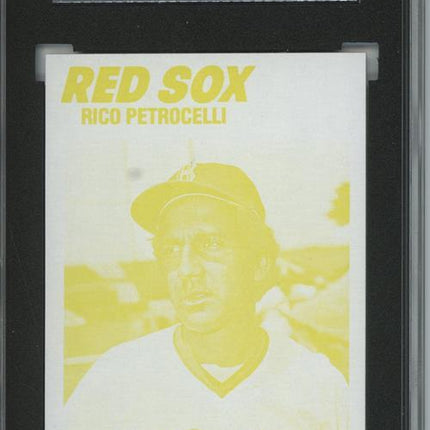 1977 Topps #111 Rico Petrocelli 9 card progressive proof. 65a