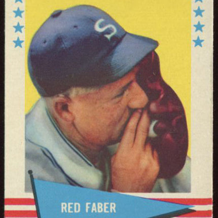 1961 Fleer Baseball #24 Red Faber NM++ c00481