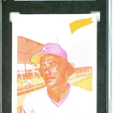 1977 Topps #313 Steve Mingori 9 card progressive proof. 13a