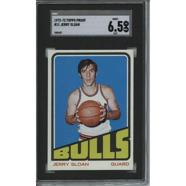 1972 Topps #11 Jerry Sloan 9 card progressive proof. 29a