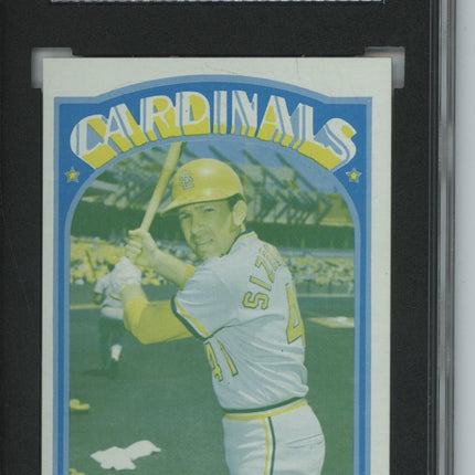 1972 Topps #514 Ted Sizemore 7 card progressive proof set 2A