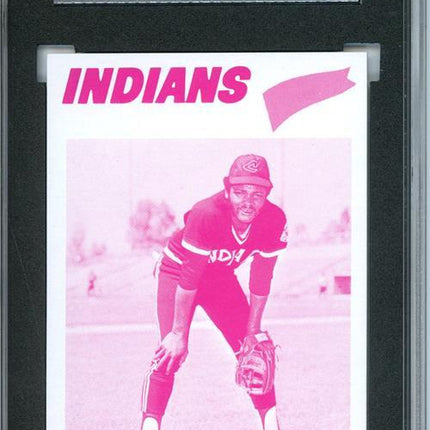1977 Topps #168 Charlie Spikes 9 card progressive proof. 37a
