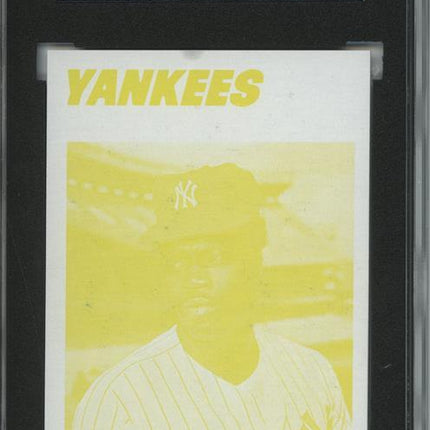 1977 Topps #568 Carlos May 9 card progressive proof. 54a