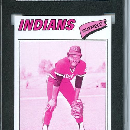 1977 Topps #168 Charlie Spikes 9 card progressive proof. 37a