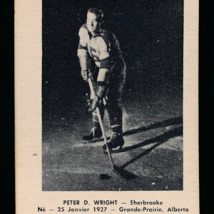 1951-1952 Laval Dairy QSHL Hockey #41 Peter Wright Ex c04309