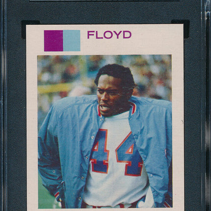 1973 Topps FB 8 Card Progressive Proof #289 Floyd Little 73TFB05