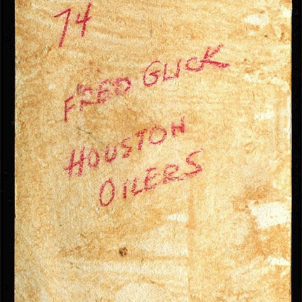 1964 Topps Football Original Flexichrome art #74 Freddy Glick Oilers t0011